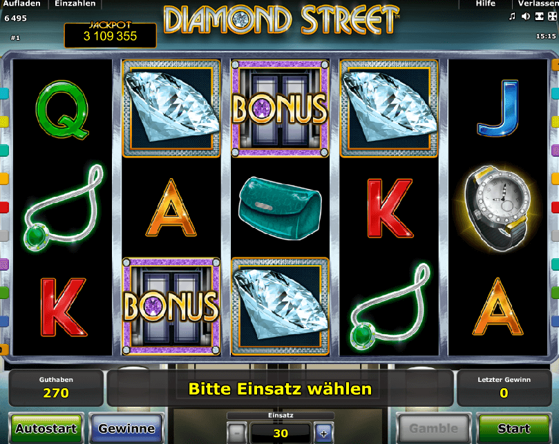 Diamonds Street Spiel