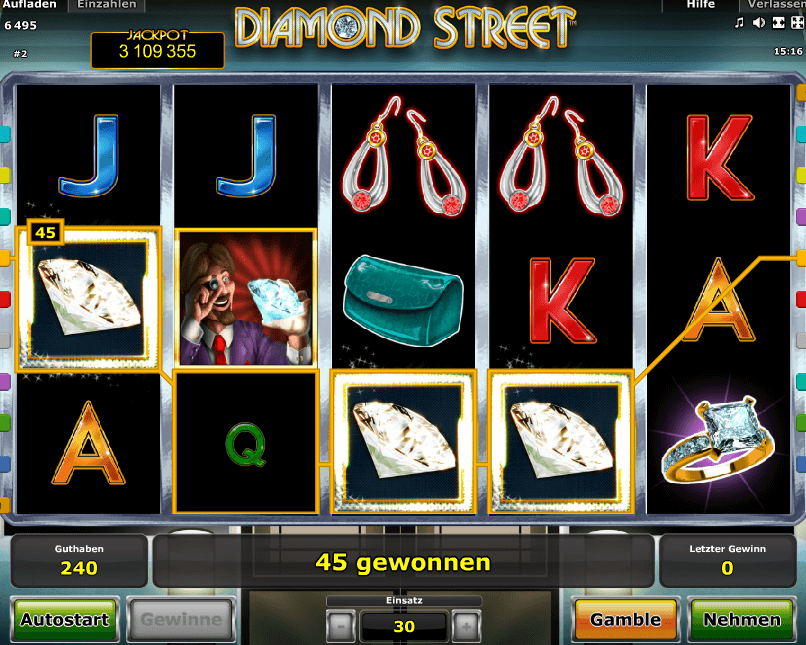 Diamond Street Gewinn