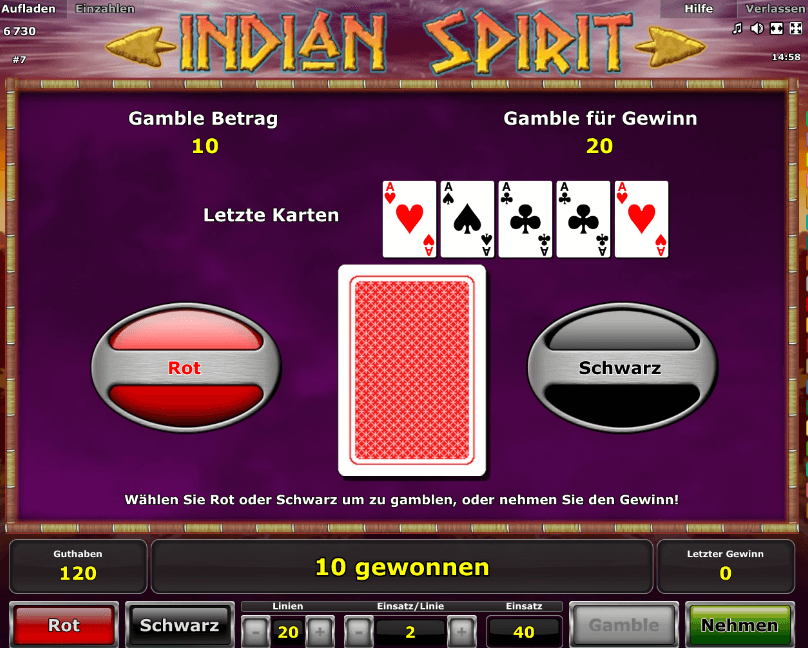 Indian Spirit Gamble