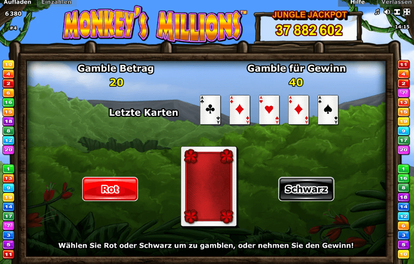 Monkey´s Millions Gamble
